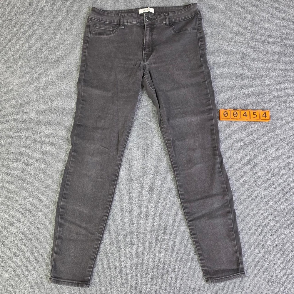 Refuge Women's Black Skinny Jean Jeggings Size 12 Cotton